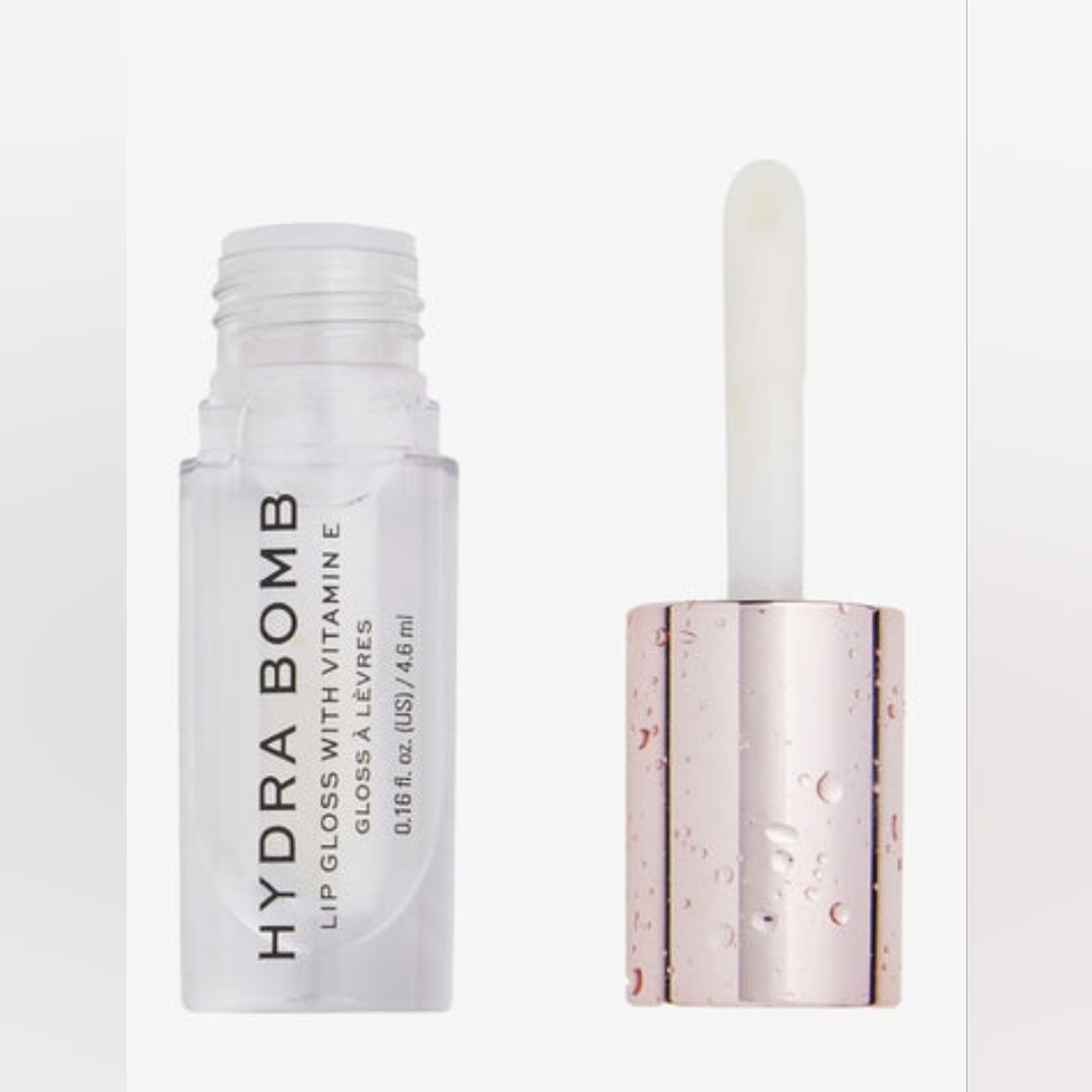 Revolution Hydra Bomb Lip Gloss Ultimate Shine & Hydration – Clear Element NWT
